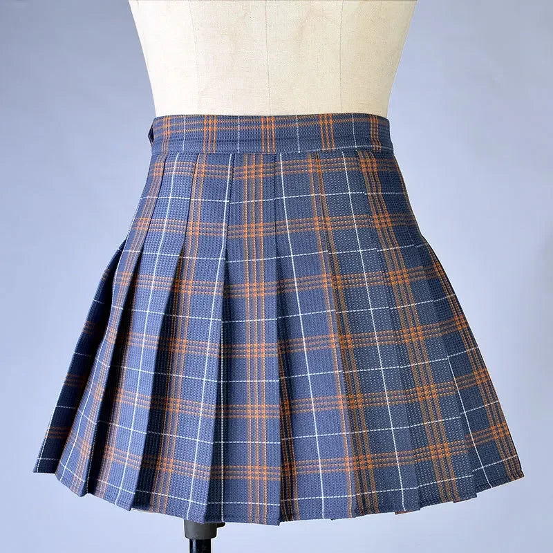 Harajuku 0Women Pleat Skirt 0Preppy Style Plaid 0Mini Cute Japanese School Uniforms Ladies Jupe Kawaii - Matrix-studios.com