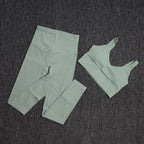 TRY TO BN Gym Sets Woman 2 Piece Sports Bra High Waisted Leggings Fitness Sportswear Women's Tracksuit Yoga Wear Workout Clothes - Matrix-studios.com