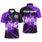 Cool Custom Team Name Bowling Man Polo Shirt Men Women 3D Printed Summer Short Sleeve Lapel Button Polo T Shirt Clothes - Matrix-studios.com