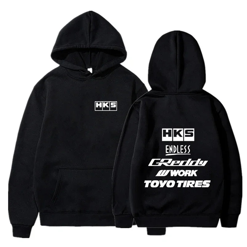 2025 Men Fashion Cool Hoodie Japan JDM Modified Car HKS ENDLESS Hoody Men Women Vintage Casual Sweatshirt Long Sleeve Pullovers - Matrix Studios