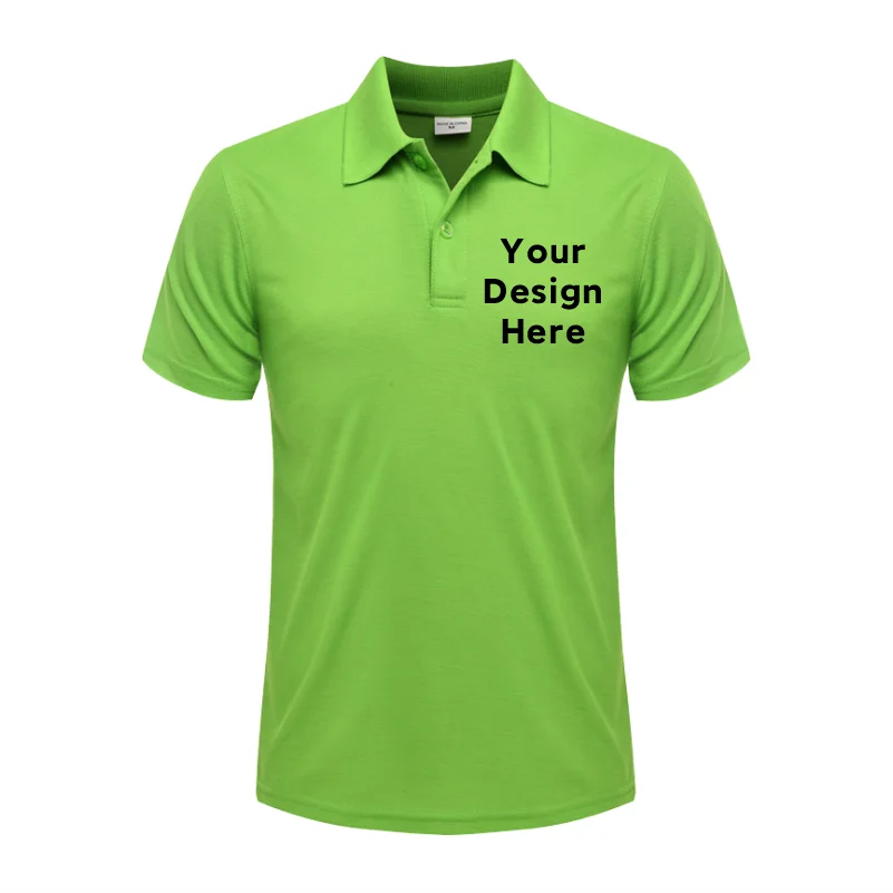 Summer Casual Short-Sleeved Polo Shirts Custom Logo Embroidery Printing Personalized Design Men And Women Tops - Matrix-studios.com