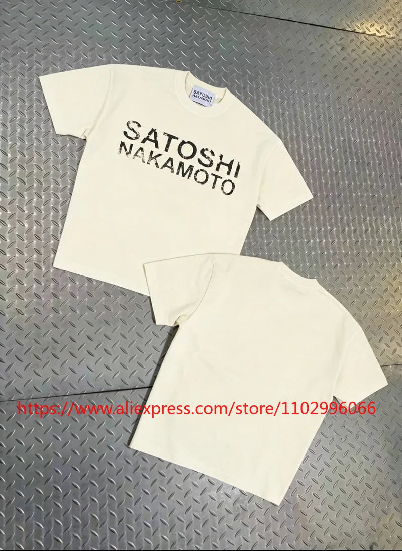 New Satoshi Nakamoto Y2K T Shirt Men Streetwear Casual Vintage Short Sleeve All-match New Top Tees Fast Delivery - Matrix-studios.com