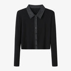 AS AW25 new design ribbing cardigan with denim collar + sleeveless maxi dress matching set for woman clothes - Matrix-studios.com