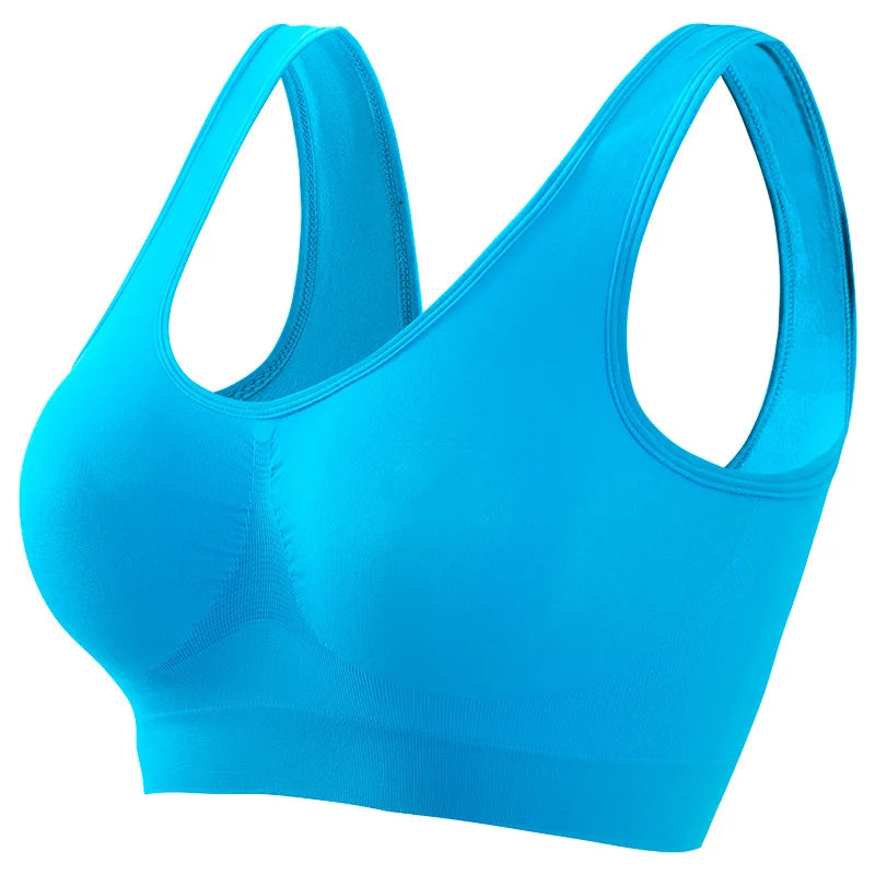 Women's Seamless Push-Up Bra Sports Bralette Non-wire Crop Top Solid Sexy Lingerie No-Pads Breathable Plus Size Tank Bra S-5XL - Matrix Studios