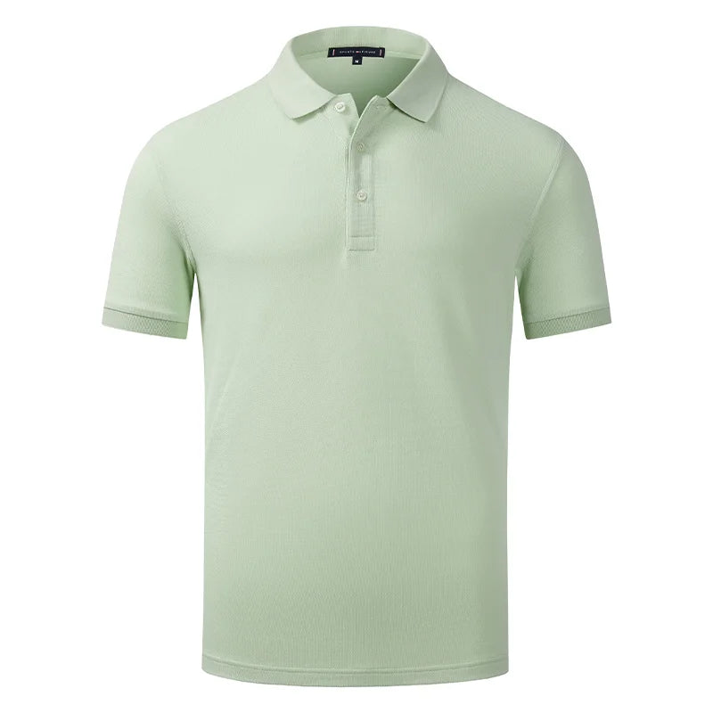 100% Cotton Lapel Polo Custom Logo Business Men And Women Short Sleeve Polo Embroidery Company Brand Quality Tops Print Design - Matrix-studios.com