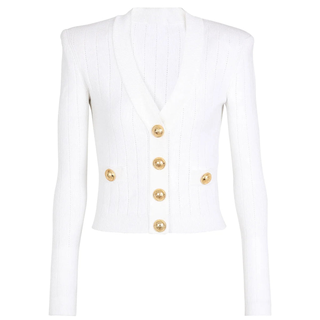 Spot Spring 2024 New Women's Fashion Classic High Quality Versatile Jacket Jacket Knitted Sweater Cardigan - Matrix Studios