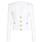 Spot Spring 2024 New Women's Fashion Classic High Quality Versatile Jacket Jacket Knitted Sweater Cardigan - Matrix Studios