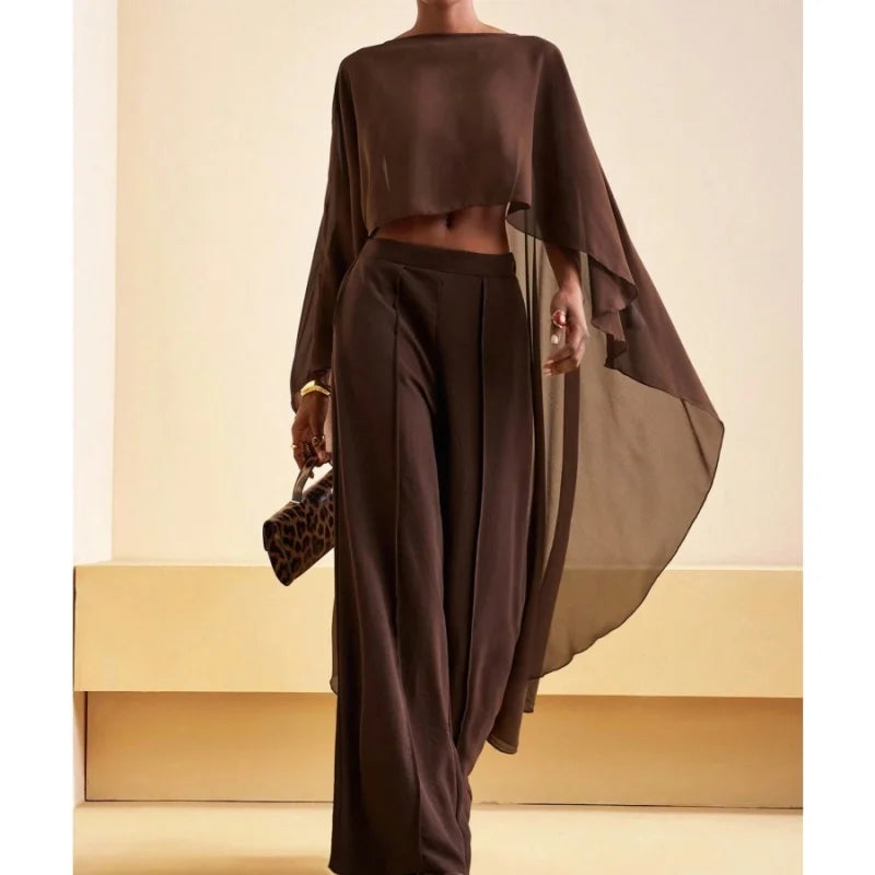 Sheer Poncho Top for Women Asymmetrical Mesh Shawl Wraps See Through Chiffon Capelet Evening Dress Wedding Cover Up - Matrix Studios