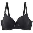 2025 New Sexy Plus Size Bras Bow Sweat Absorption Underwear For Women Solid Smooth Seamless Breathable ABC Cup Lingerie - Matrix Studios
