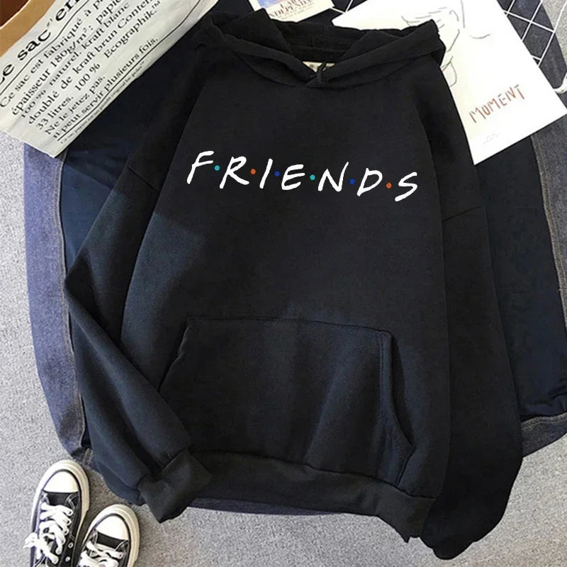 Friends TV Show Hoodies for Women, Funny Cartoon Friends Hoodies, Ullzang Graphic, Vintage Anime Sweatshirt, Female Hoody, 90s - Matrix Studios