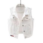 2025 Female Hooded Large Size 5XL Jeans Vest Jacket Spring Summer Women New Denim Sleeveless Coat Korean Lady Cowboy Waistcoat - Matrix Studios