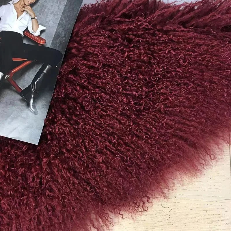 Womens Lamb Fur Coat Tibetan Sheep Fur Coats Long Winter Mongolia Sheepskin Fur Real Fur Coat Luxury Best Selling - Matrix Studios
