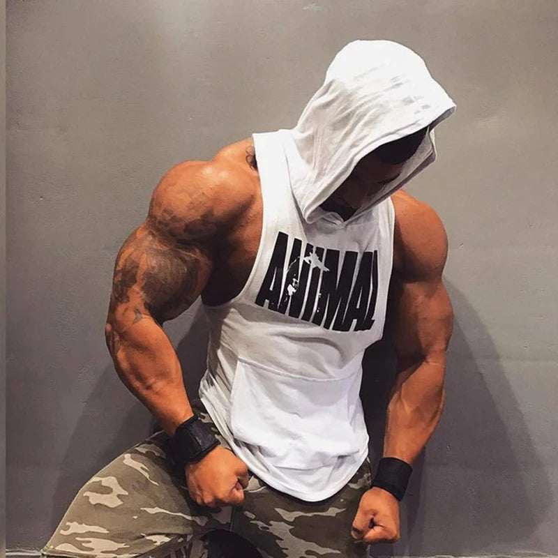 Men's Vest Sleeveless Sweatshirt Gym Top Men Man Sleeveless Shirt Bodybuilding Fitness Clothing T-shirt Singlets Singlet Clothes - Matrix Studios