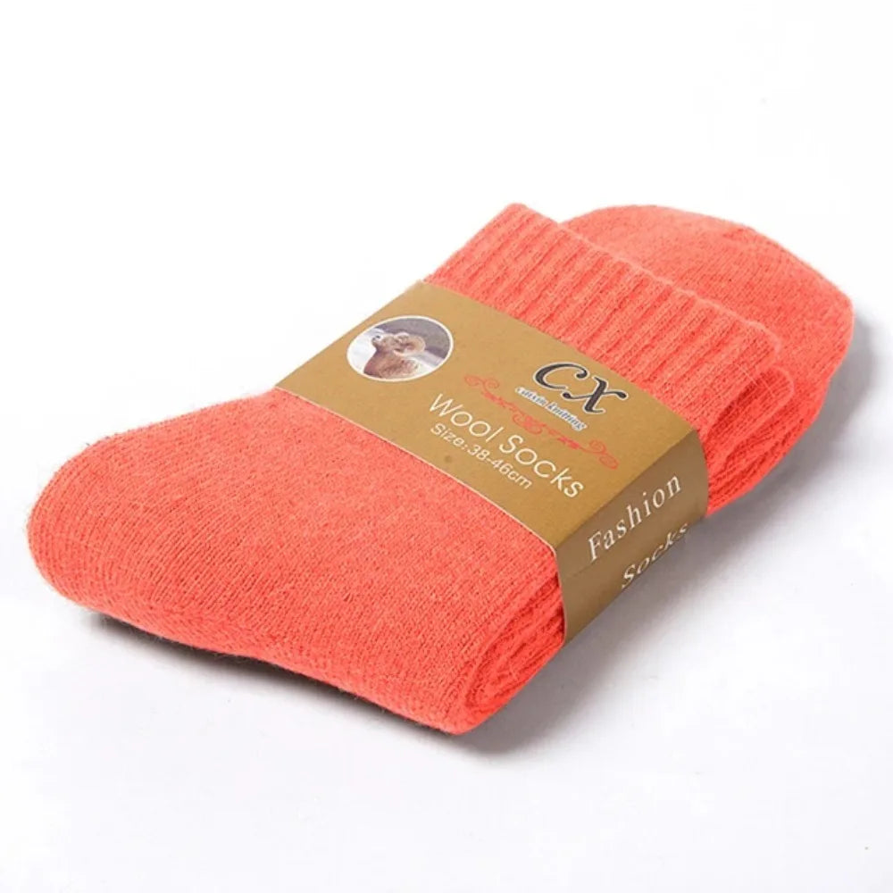 1 Pairs Winter Warm Women Socks Merino Wool Men 2026 Against Cold Thermal Plush Thick Snow Terry Socks - Matrix Studios