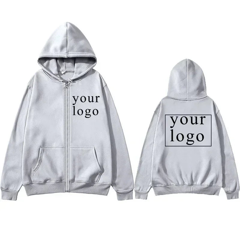 New Men Women DIY Zipper cardigan hoodie 2025 New Fashion Your Own Design Brand Logo/Picture Personalized Custom Anywhere - Matrix Studios