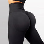 Women's High Waisted Solid Yoga Pants Butt Lifting Tummy Control 4-Way Stretch Workout Fitness Running Leggings Breathable Wear - Matrix-studios.com