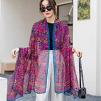 Thin Transparent Travel Beach Sunscreen Scarf for Women Bikini Large Shawl Sarong Wrap Brazilian Swimsuit Cover-ups 125x180cm - Matrix Studios