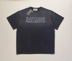 Washed Satoshi Nakamoto Vintage T Shirt Men Women Best Quality Tee Tops T-Shirt - Matrix-studios.com