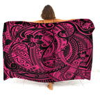 Tax Free Retro Tribal Ethnic Polynesian Women Seaside Sexy Style Sarong Soft And Comfortable Fabric Samoan Pattern Print Design - Matrix Studios