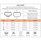 BZEL Women's Panties Colorful Striped Women Underwear Letter Cotton Female Briefs Comfortable Lingerie Breathable Ladies Pantys - Matrix Studios