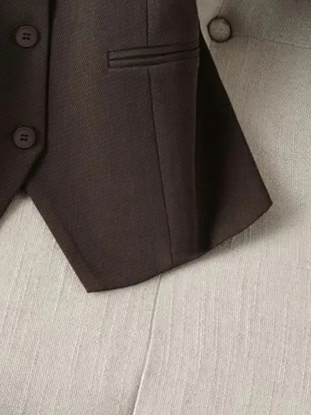 Vintage Women's Brown Custom Waistcoat Sleeveless Lapel Suit Vest Daily Commute Button Slim Design, Casual All Fold Wear - Matrix Studios