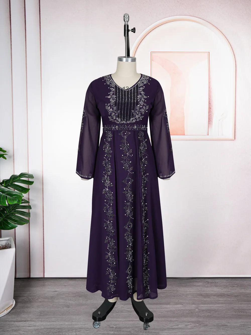 2025 Abayas For Women Dubai Luxury African Muslim Fashion Dress Caftan Marocain Evening Party Dresses Boubou Robe Djellaba Femme - Matrix-studios.com