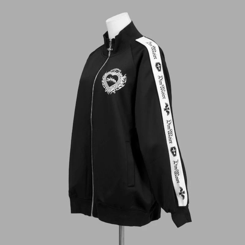 Japanese Punk Style Hoodies Coats Y2k Aesthetic Women Printing Oversized Jacket Gothic Csual Grunge Double Zippers Sweatshirts - Matrix Studios