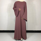 15 Colors Basic Plain Nida Abaya With Free Belt High Quality Muslim Women Modest Simple Dress EID Ramadan Islamic Clothing - Matrix-studios.com
