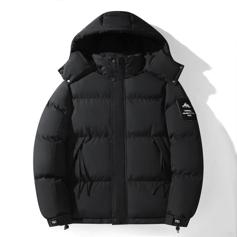 New Winter Men's Hooded Collar Down Coats Outerwear High Quality Overcoat Fashion Windproof Parkas Male Casual Warm Down Jackets - Matrix Studios