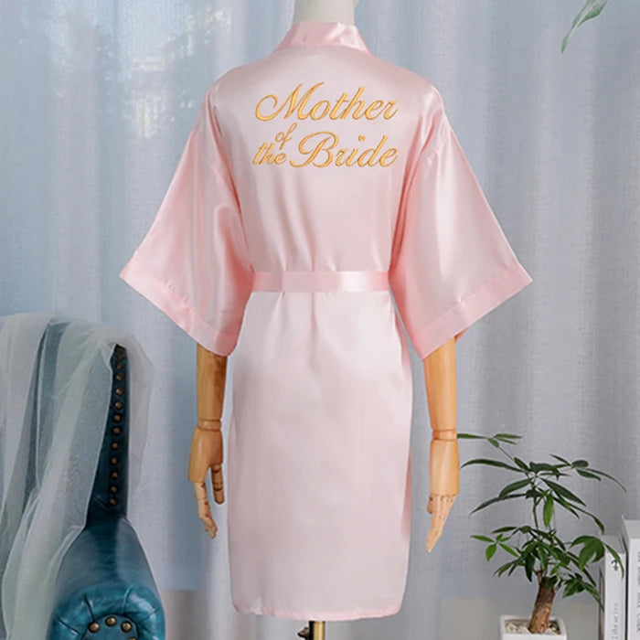 Wedding Bride Bridesmaid Robe Dressing Gown Sexy Women Bathrobe Nightgown Short Sleepwear Casual Flower Kimono Geisha M L XL - Matrix-studios.com