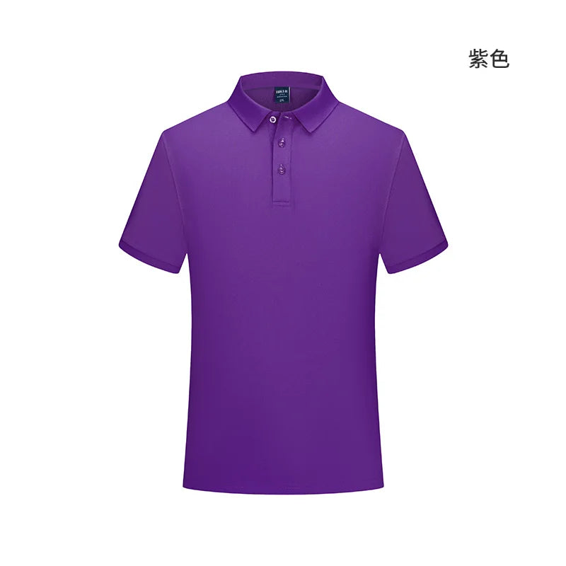 Summer 230g 100% Cotton Polo Shirt Print Logo Customized Embroidery Company Group Name Men Women Short Sleeved Breathable Top - Matrix-studios.com