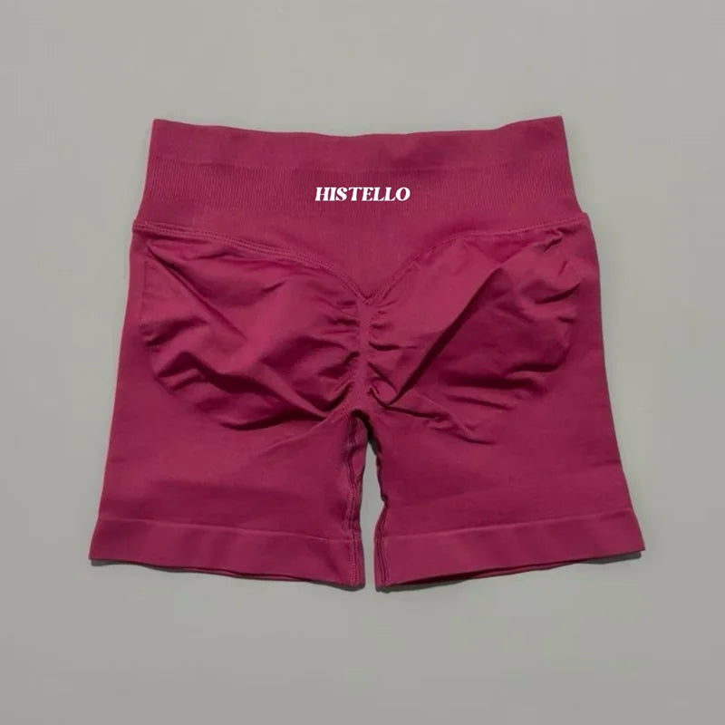 HISTELLO Impact Shorts Df Substitute High Waist Women Yoga Workout Shorts Seamless Leggings Stretch Fitness Gym Running Shorts - Matrix Studios