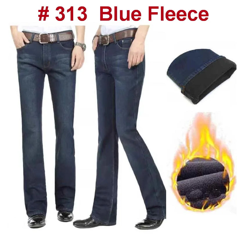 Men's Flare Jeans Mid-Rise Elastic Flare Jeans Fashion Men Flare Jeans Men's Denim Pants Multiple Color Size 26-40 - Matrix Studios