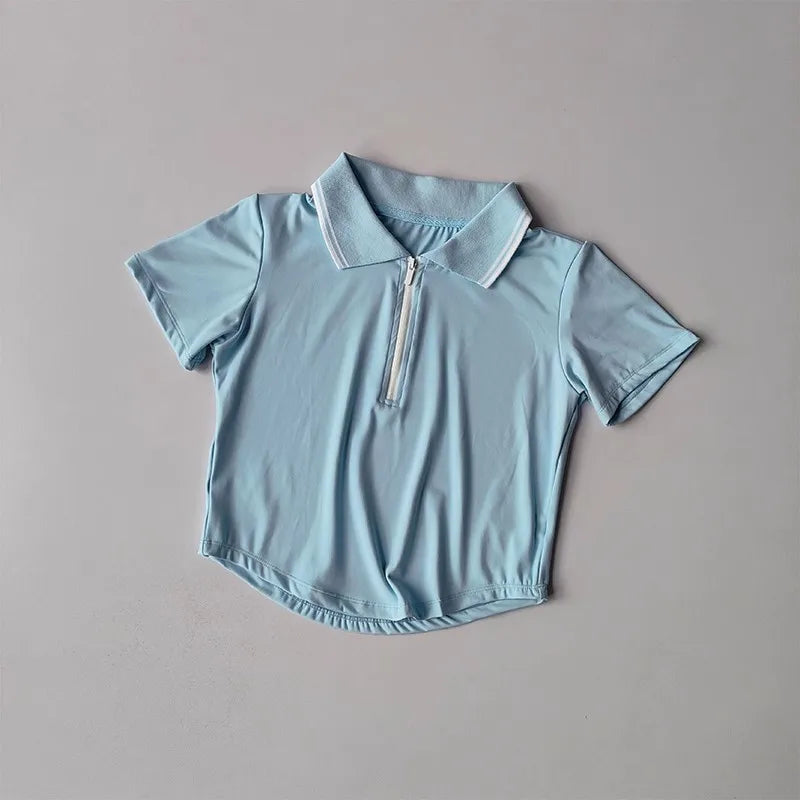 Women's 2-Piece Sports Tennis Sets Polo Sports Suit Stretchy Workout Shirt Outfits Golf Badminton Training Slim Fit Tracksuits - Matrix-studios.com