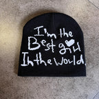 New Autumu Winter Keep Warm Knit Hat Women Men Skiing Beanies Outdoor Cold Hat Cycling Skullcap Fashion Letter Y2K Hiphop Beanie