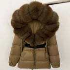 OFTBUY Winter Clothing Puffer Jacket Women Real Fox Fur Hooded Thick Warm 90% White Duck Down Coat Female Parkas Waterproof - Matrix Studios