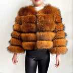 2026 New Style Real Fur Coat 100% Natural Fur Jacket Female Winter Warm Leather Fox Fur Coat High Quality Fur Vest - Matrix Studios