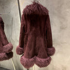GO BALLISTIC YA Mongolia Sheep Fur Coat Women Real Leather Jacket Genuine Leather Coat - Matrix Studios