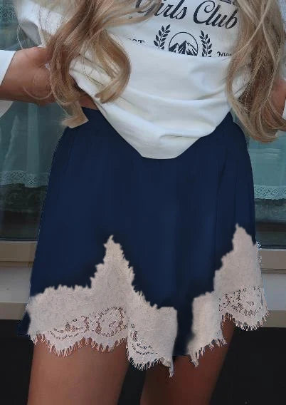 Cute Women Satin Silk Lace Trim Shorts Silky Low Rise Boxer Shorts Y2k Teen Girls Y2K Coquette Lounge Slip Bottoms - Matrix Studios