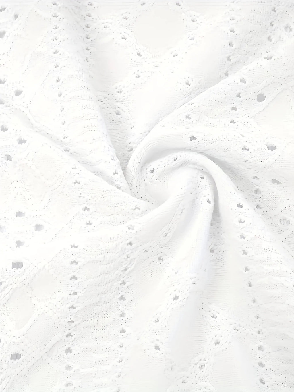 Women's Eyelet Embroidery Tank Top Symmetrical Straps with Buckle V Neck Casual Sleeveless Cami Tops - Matrix-studios.com