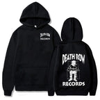 Death Row Records Hoodies Spring Autumn Fleece Hoodie Pullover Fashion Men Women Loose Hooded Sweatshirts Hip Hop Streetwear Top - Matrix Studios