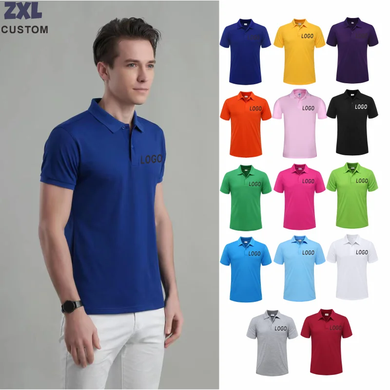 Summer Casual Breathable Polo Shirts Company Logo Custom Print Embroidery Personalized Design Men And Women Short-Sleeved Tops - Matrix-studios.com