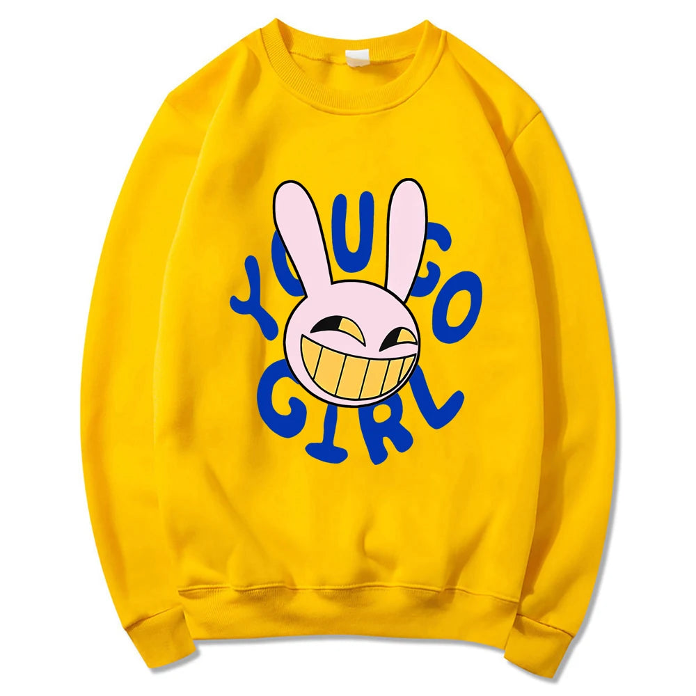 YOU GO GIRL Digital Circus Jax Hoodie Fashion Women Harajuku Funny Cute Rabbit Hoodie Unisex Cartoon Vintage Pullover Sweatshirt - Matrix Studios