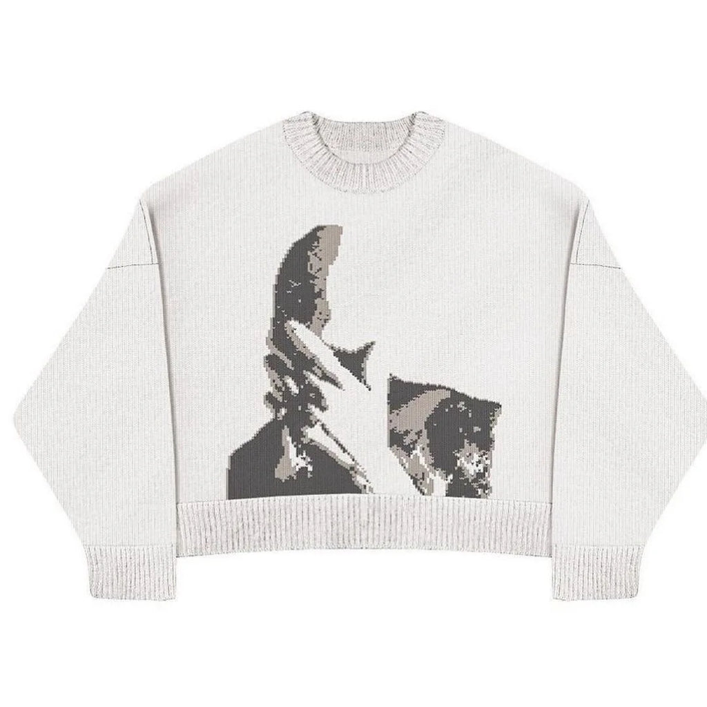 Autumn Winter Women Retro Pullover Sweater Fashion Long Sleeve Star Pattern Y2K Sweater Lady Casual Harajuku Knit Sweater Unisex - Matrix Studios