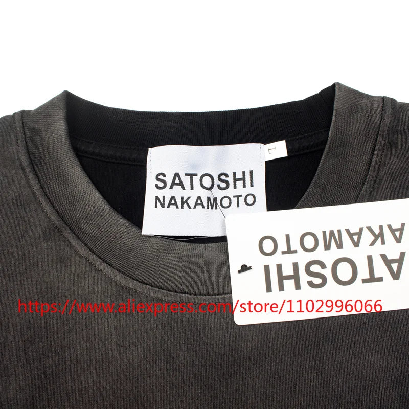 New Satoshi Nakamoto Y2K T Shirt Men Streetwear Casual Vintage Short Sleeve All-match New Top Tees Fast Delivery - Matrix-studios.com