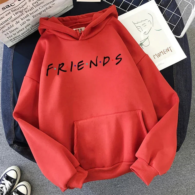 Friends TV Show Hoodies for Women, Funny Cartoon Friends Hoodies, Ullzang Graphic, Vintage Anime Sweatshirt, Female Hoody, 90s - Matrix Studios