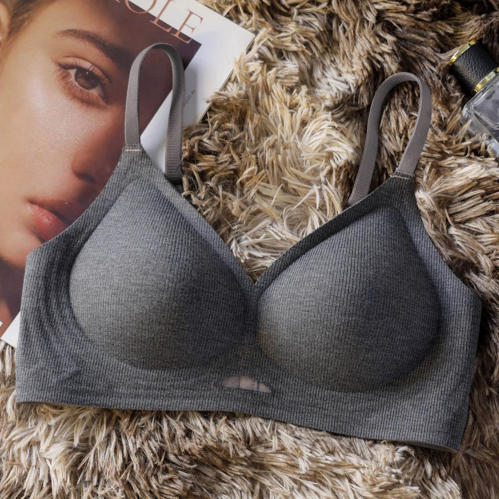 Sexy Seamless Women's Underwear, Wire-free, Hollow, Comfortable, Breathable, Push-up Sports Bra For Women, Thin Section - Matrix Studios