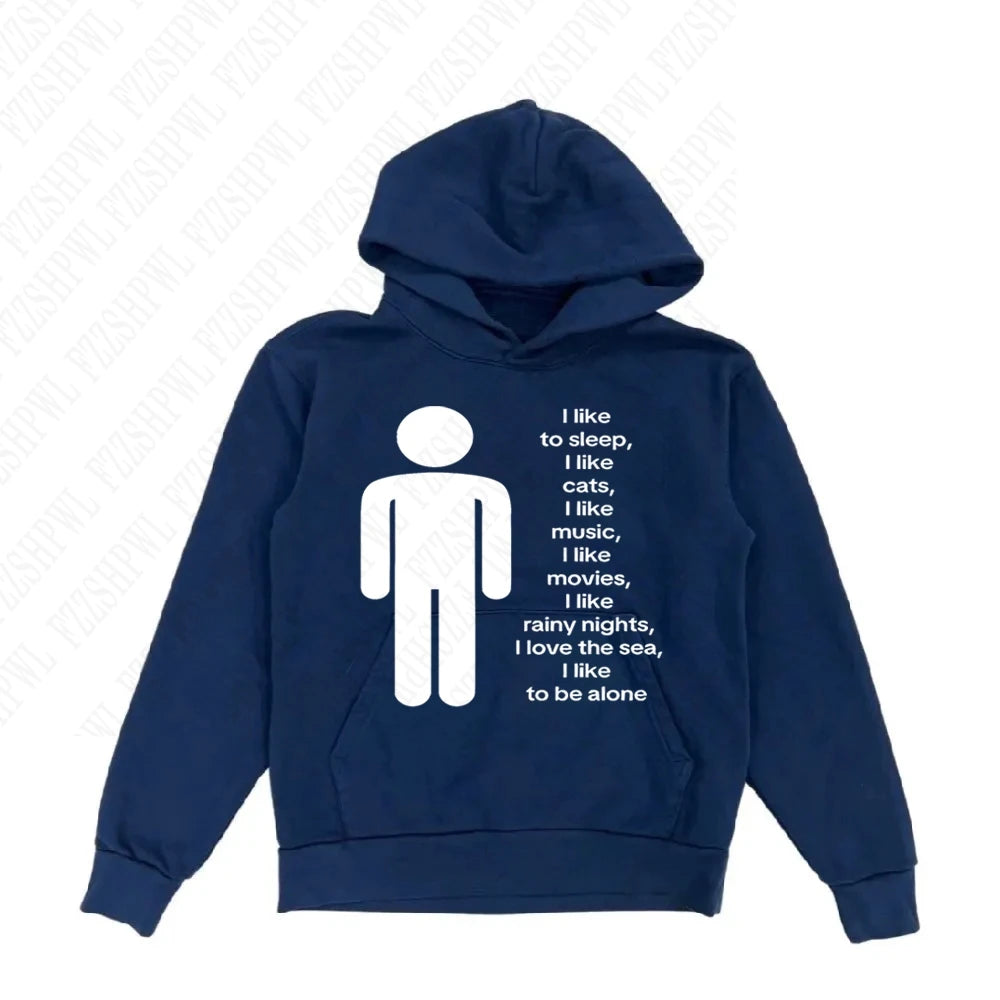 American y2k Harajuku street vintage trend autumn and winter, unique hip-hop punk print for both men and women, pullover hoodie