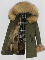 OFTBUY Winter Jacket Women Long Parka Real Fox Fur Coat Natural Raccoon Fur Collar Hood Thick Warm Streetwear Parkas New - Matrix Studios