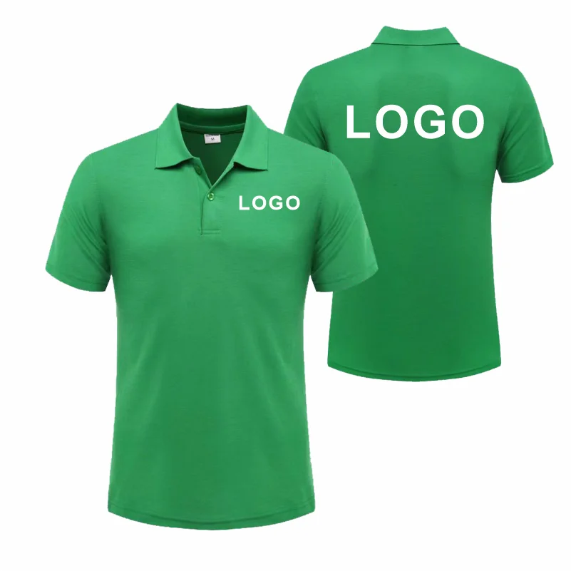 Customized Logo Breathable Polo Shirt Casual Company Group Clothing Lapel Short Sleeve Polo Shirts Work Clothes Print Embroidery - Matrix-studios.com